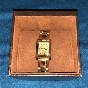 Gold Michael Kors watch with original box
